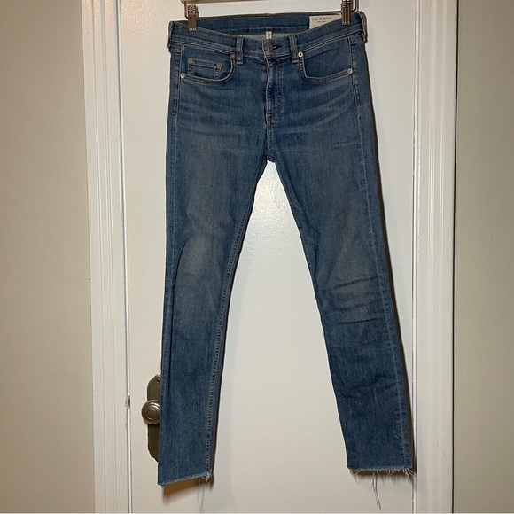 Rag & Bone Ankle Skinny Jean In Lucky Rouge Size 28 - Picture 3 of 8